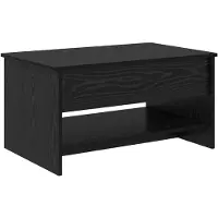 vidaXL Salontafel Zwart Eiken 80 x 50,5 x 41,5 cm Bewerkt hout