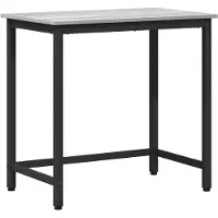 vidaXL Tafel, grijze Sonoma-kleur, 100 x 50 x 76,5 cm