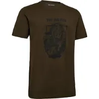 Deerhunter Weston T-shirt Outdoor T-shirt Scandinavisch T-shirt Korte mouw Fallen Leaf Maat L
