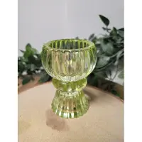 Ideas 4 Seasons DUO Kaarsen- & Theelichthouder NORA Glas Lichtgroen
