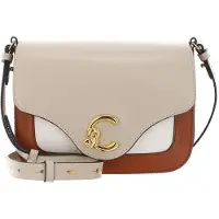 Coccinelle Leren schoudertas C-Me Calf Tric Crossbody Bag Crab / Sandshell / Pear beige