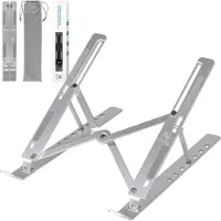 Nuvance Laptop Standaard - Laptop Stand - Verstelbaar – tm 17 Inch – Tablet Standaard – Laptop Houder - Verhoger