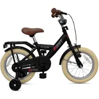 2Cycle First kinderfiets 14 inch (3 tot 5 jaar) voor jongens zwart