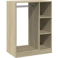 vidaXL Kledingkast 77x48x102 cm bewerkt hout sonoma eikenkleurig