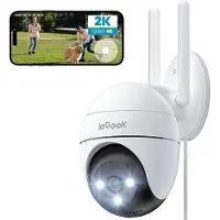 IeGeek Beveiligingscamera Buiten – 2K HD - Buiten Camera Met Nachtzicht – Buitencamera - Bewakingscamera voor Buiten - Met WiFi en APP