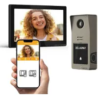Extel 720335-TG Digital Connect bedrade video intercom met vingerafdruklezer - titaniumgrijs