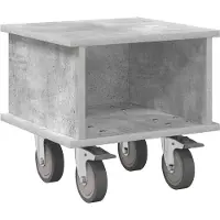 vidaXL TV Stand 37 x 35 x 35 cm Beton Grijs Bewerkt hout