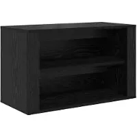 vidaXL Schoenrek 75 x 35 x 45 cm Bewerkt hout Zwart eiken