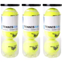 Engelhart Tennisballen - 9x stuks - in koker - Buitenspeelgoed - Tennissen - geel - sport