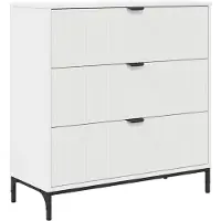 vidaXL Dressoir Wit 79,5 x 33 x 82 cm Bewerkt hout