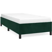 vidaXL Bedframe zonder matras 90x190 cm fluweel donkergroen