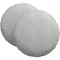 vidaXL Zitkussens 2 st Fluweel Lichtgrijs Ø60 x 21 cm