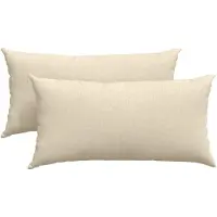 vidaXL Zitkussens 2 st Stof Crème 80 x 40 cm