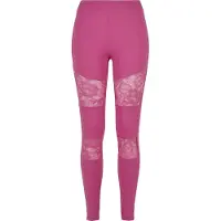 Urban Classics Leggings orchidee / wit