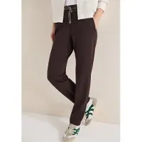 Cecil Dames Broek in effen kleur - Bruin - XL