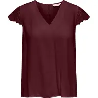 ONLY Blouse 'ONLElva-Via' wijnrood