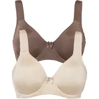 Bonprix T-shirt bh met beugels en glanseffect (set van 2) maat 105