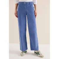 Cecil Dames Broeken met wijde pijpen - Blauw - 33