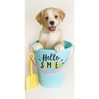 Carbotex Badlaken hond in emmer Hello Summer 70x140 cm