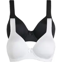 Bonprix T-shirt bh met beugels en glanseffect (set van 2) maat 85