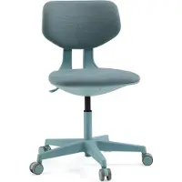 Hjh OFFICE Kinderbureaustoel / kinderstoel Kid Colore stof blauw
