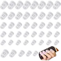 LONGZIMING -Siliconen Vingertopbeschermers - Gitaaraccessoires - Bescherming En Verbeterd Speelgevoel - 50 Stuks - Voor Acoustische Gitaar En Ukulele - transparant