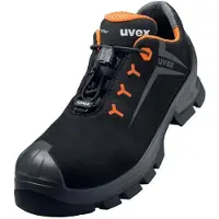 Uvex 2 MACSOLE veiligheidsschoenen, model halfhoge schoen, S3, zwart, oranje, maat 11, schoenmaat 52