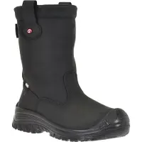 Sixton Peak Montana Wol Voering Waterafstotende Werklaars Zwart S3 | Maat: 36