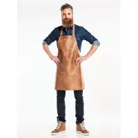 Chaud Devant 666 Bib Apron Regular Bourbon Gold