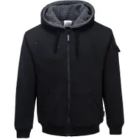 Portwest teddy vest met capuchon KS32 M / Zwart