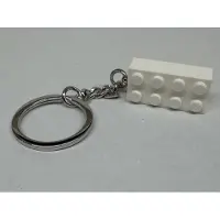 LEGO Classic Sleutelhanger Steen 2x4 Wit
