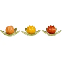 HBX natural living Kandelaar Tulp 10x9x5cm Verschillende verschillende Aardewerk