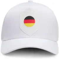 BOSS Logopet van glanzend twill met landvlagpatch
