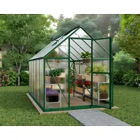 Palram - Canopia Tuinkas Mythos 6x10 - Polycarbonaat - Groen - 185x306x208cm