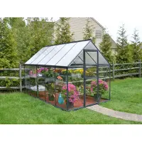 Palram Tuinkas Hybrid 6x10 - Hybride - Grijs - 306x185x208cm