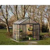 Canopia Tuinkas Glory 8x8 - Polycarbonaat 10mm - Grijs - 253x244x269cm