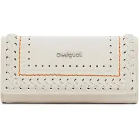 Desigual Portemonnee Trama Mariona Long Wallet Crudo Crème