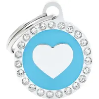 My Family Glamoureuze Ronde Dierenpenning Met Hart