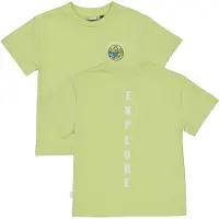 QPI T-shirt met backprint limegroen Jongens Katoen Ronde hals Backprint - maat 92
