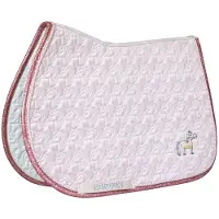 Kentucky Horsewear Horsewear - Zadeldoek eenhoorn hoofd glitter pony lichte roos