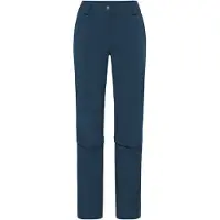 Vaude - Women's Farley Stretch Zip Off Capri Pants - Trekkingbroek 36 - Regular, blauw