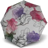 Knirps Paraplu rosa / roodviolet / zwart / offwhite