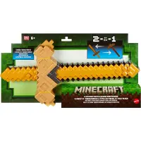 Mattel Minecraft Sword-pickaxe Transformation Figure Bruin,Goud Kinderen