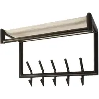 Lt-luce Kapstok Terra Roede & Hoedenplank 3x7 haken 85cm