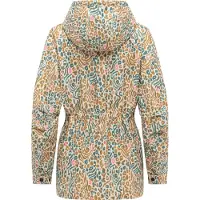 Ragwear Functionele jas 'Eddens' cyaan blauw / pueblo / rosa / wit