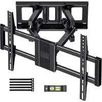 Mira TV Beugel Draaibaar en Kantelbaar - TV Beugel Draaibaar - TV Beugel Kantelbaar - Zwart - 45cm x 30cm x 9cm