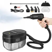 No Professionele Stoomreiniger 2500W - 1600ml Tank - 105°C - 5 Accessoires - Voor Keuken, Auto & Meubels