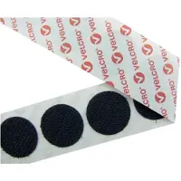 Velcro E28801533011425 Klittenband punten Om vast te plakken Haakdeel (Ø) 15 mm Zwart 1300 stuk(s)