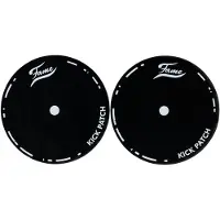 Fame FKPSB-2 Bass Drum Patch Single Black - Accessoire voor drumvellen