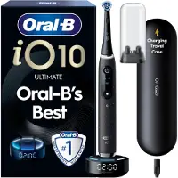 Oral-B - iO 10 Electric Toothbrush - Cosmic Black - 1 Brush Head, Charging Travel Case